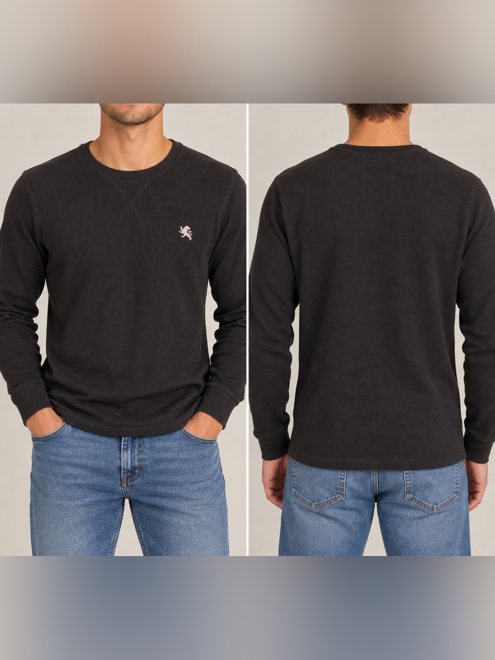 Men's Black Crewneck Sweater - Classic Casual